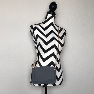 Faux Suede Crossbody Bag